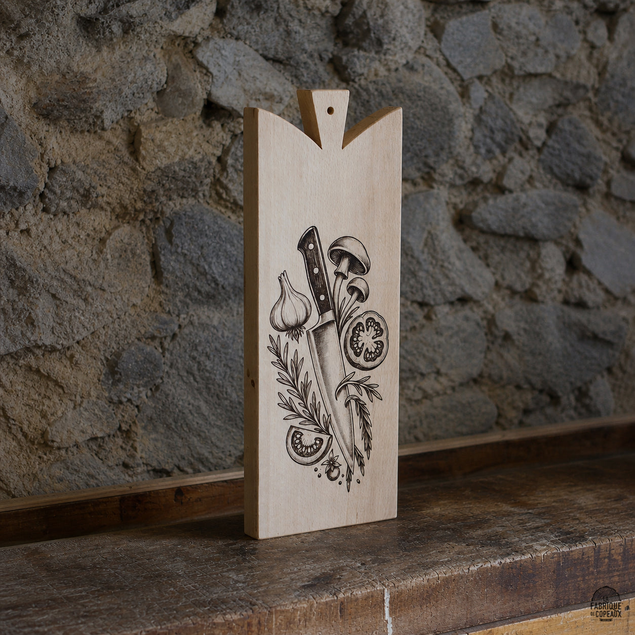 Planche a découper 1 - gravure lazer