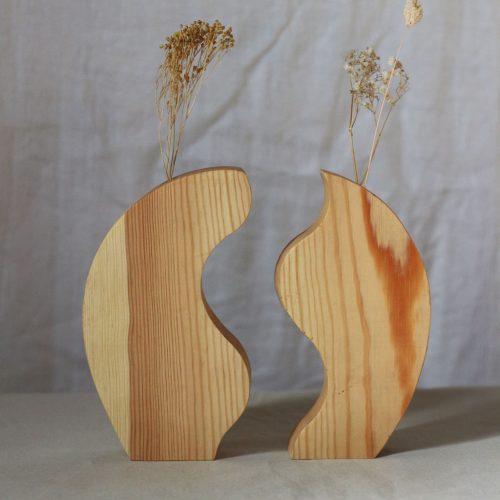 soliflore, bois, artisanat, tournage, vase, fabriquer en france, auvergne, pièce unique